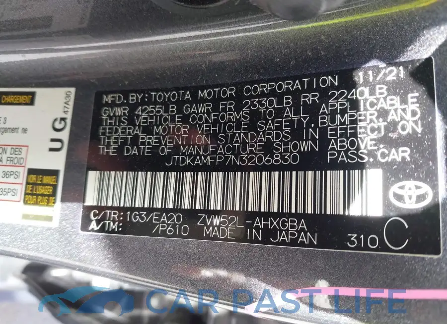JTDKAMFP7N3206830# 9
