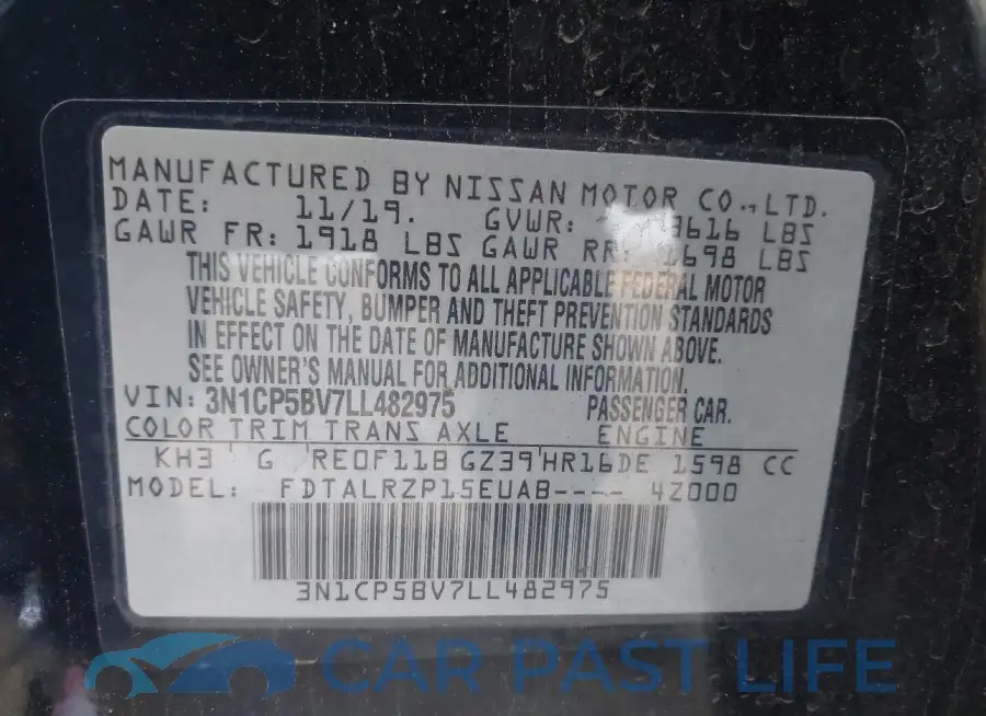 3N1CP5BV7LL482975# 9