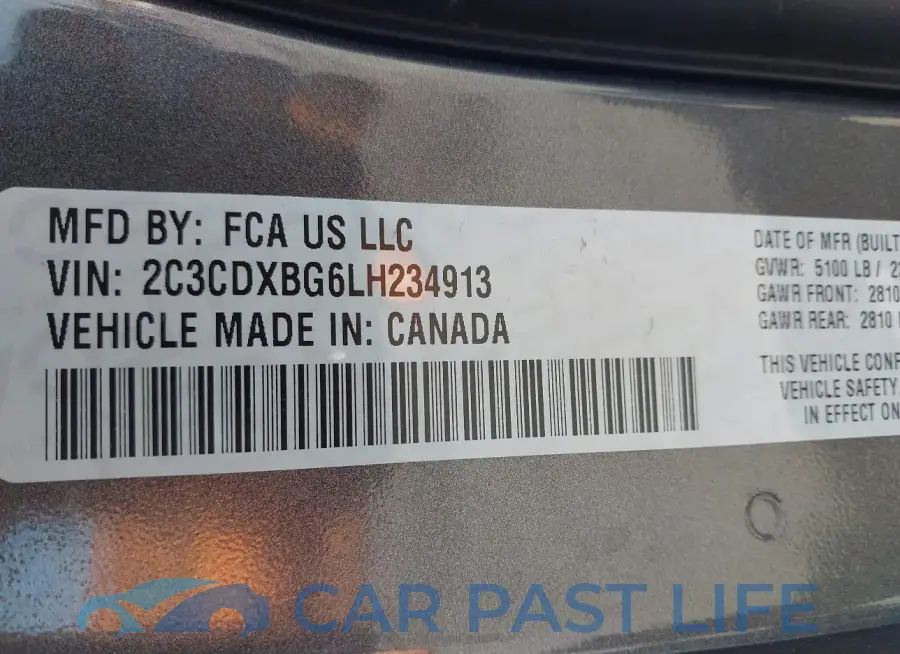 2C3CDXBG6LH234913# 9