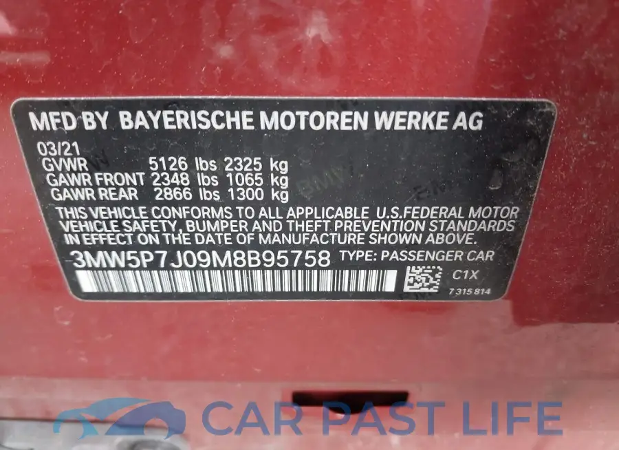 3MW5P7J09M8B95758# 9