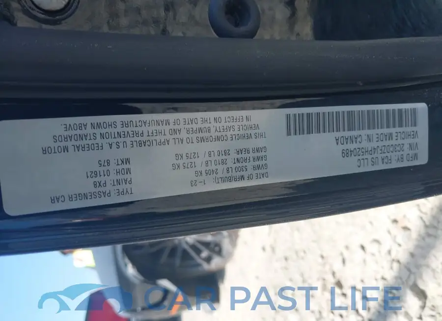 2C3CDZFJ4PH520489# 9