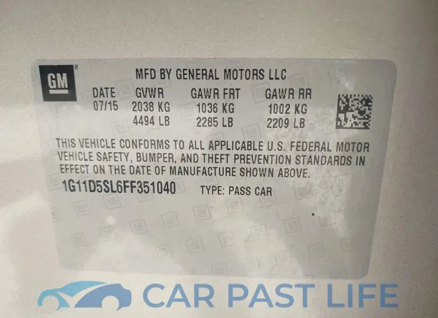 1G11D5SL6FF351040# 9