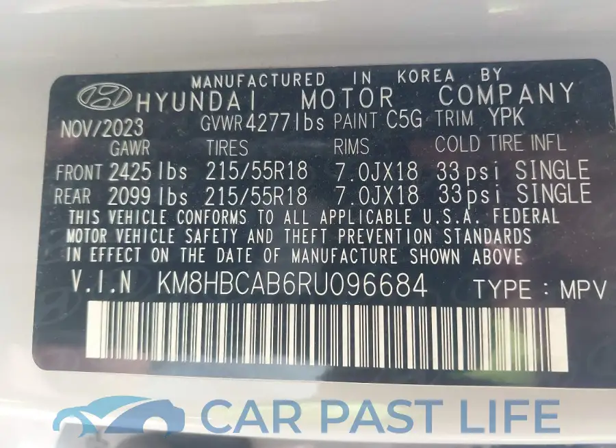 KM8HBCAB6RU096684# 9