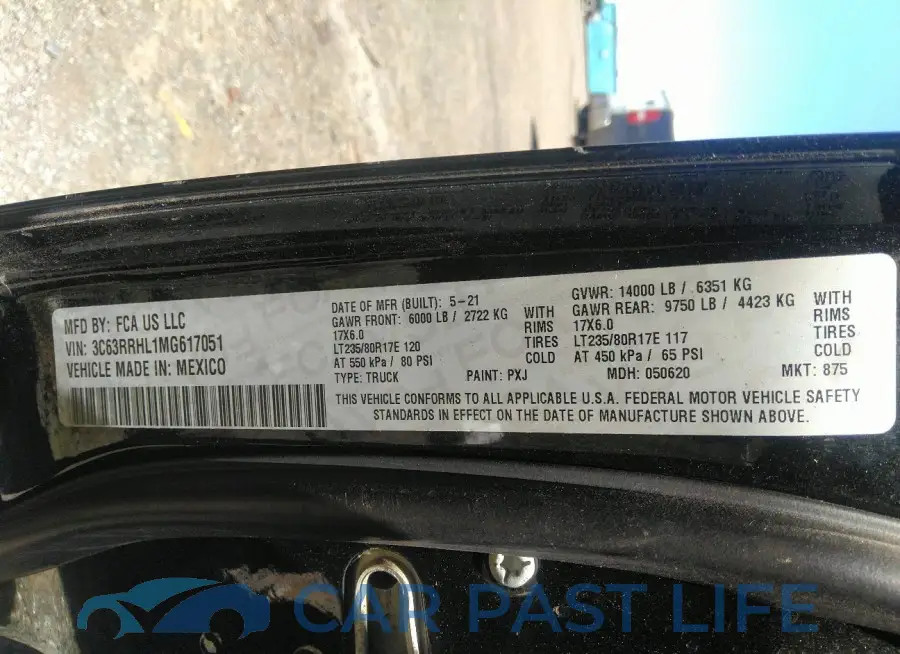 3C63RRHL1MG617051# 8