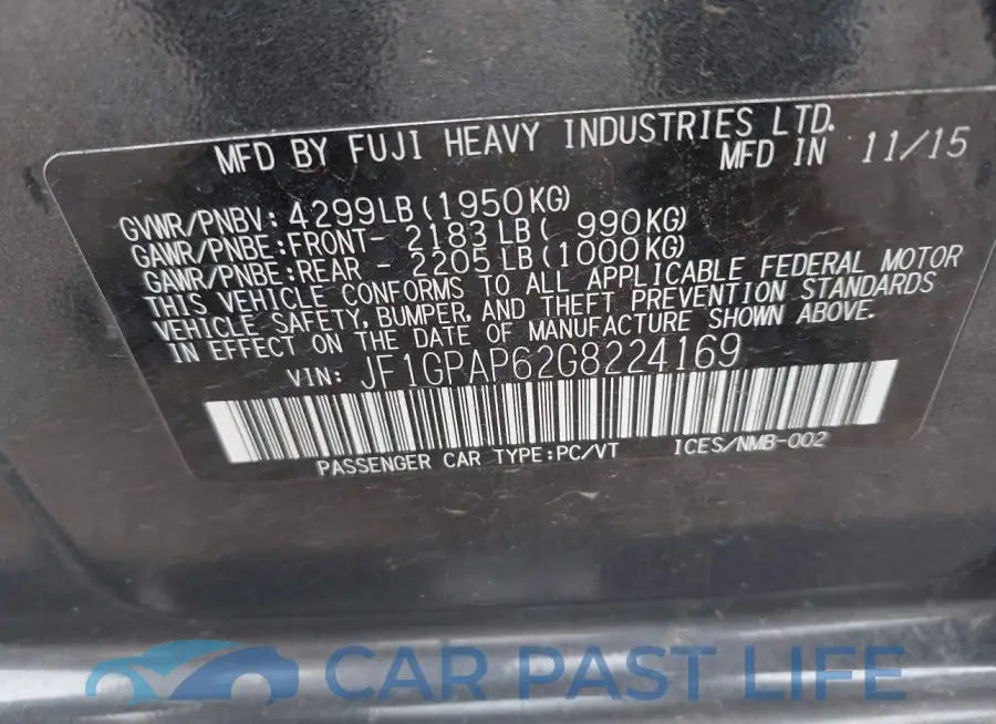 JF1GPAP62G8224169# 9