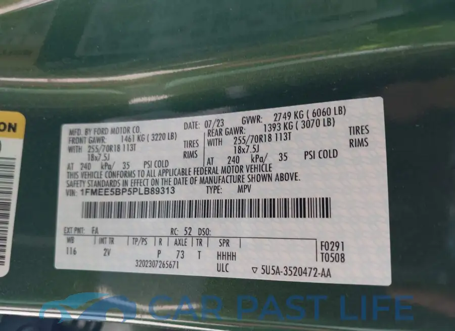 1FMEE5BP5PLB89313# 9