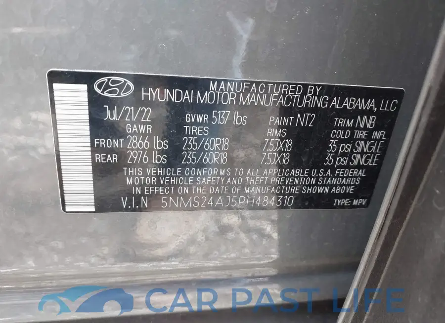 5NMS24AJ5PH484310# 9
