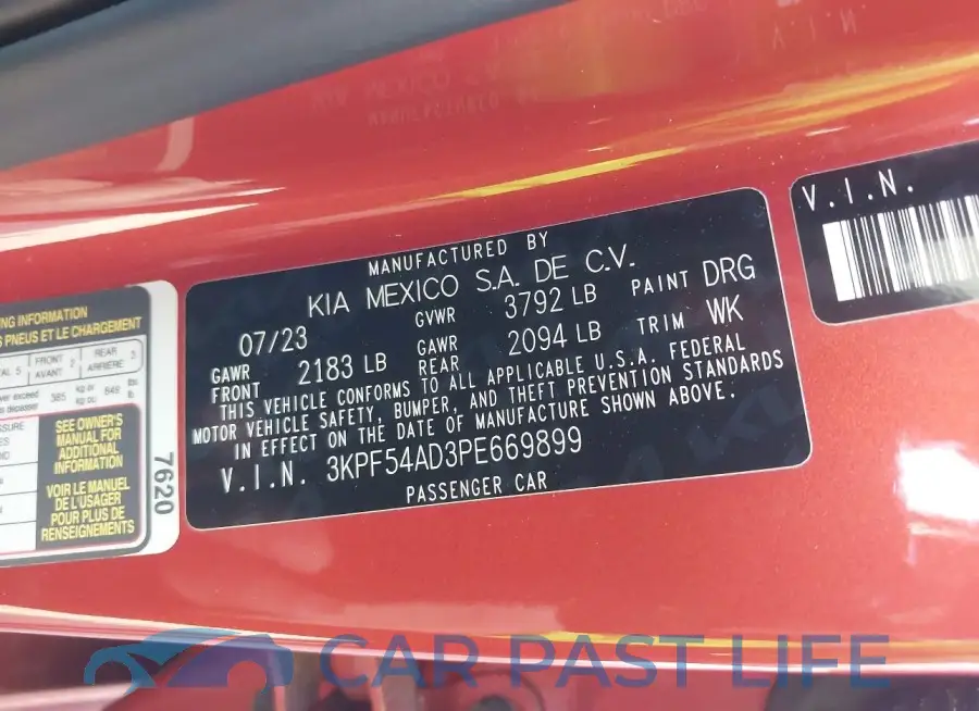 3KPF54AD3PE669899# 9