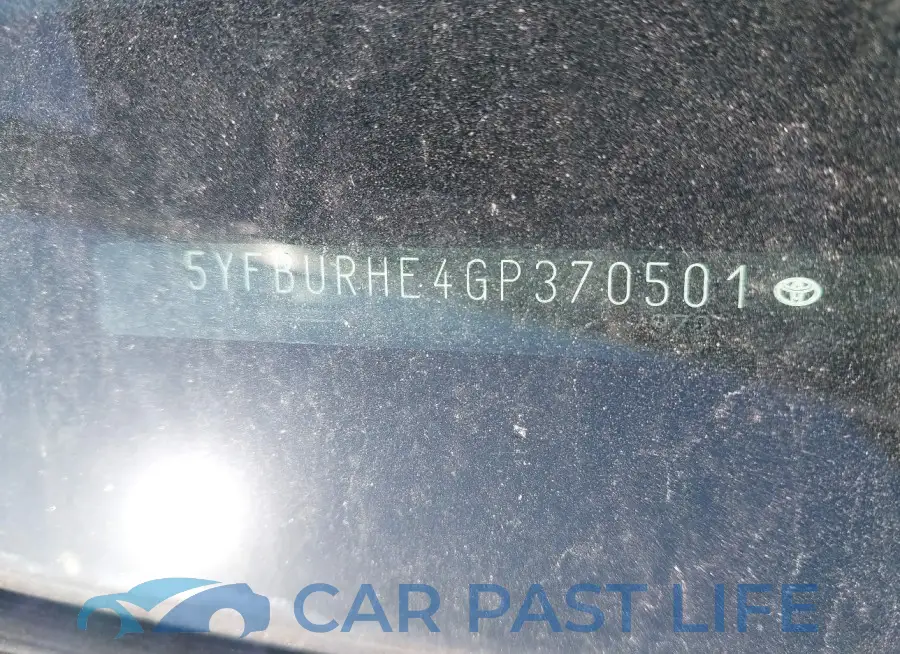 5YFBURHE4GP370501# 9