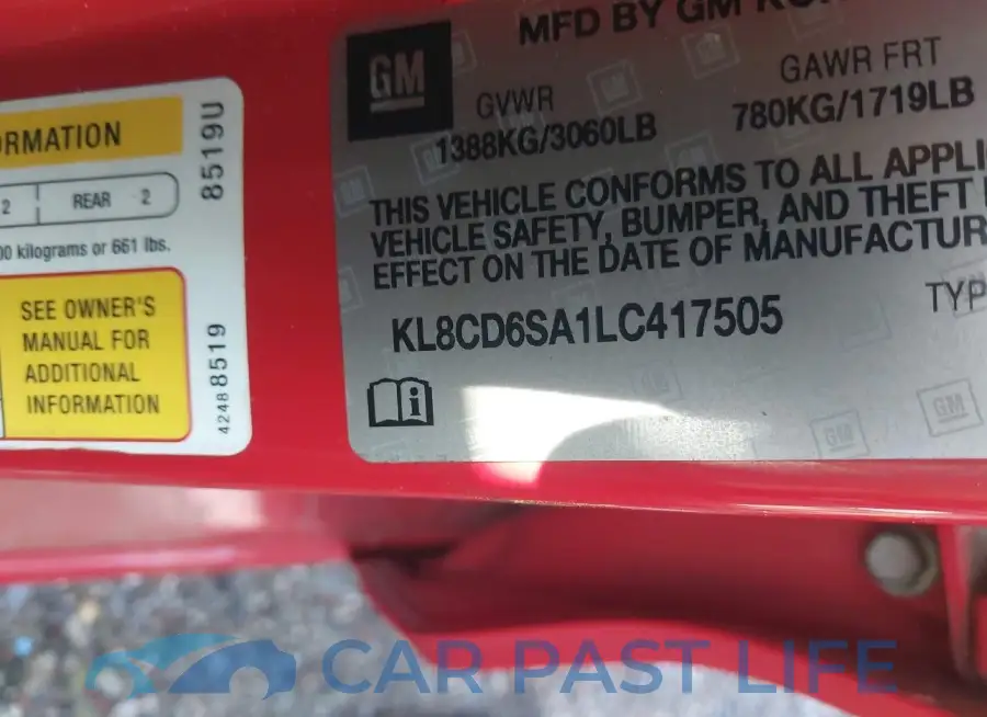 KL8CD6SA1LC417505# 9