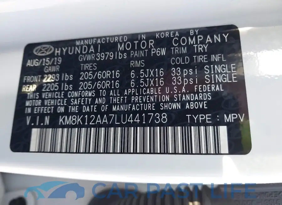 KM8K12AA7LU441738# 9