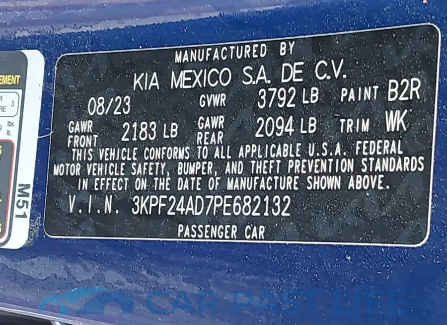 3KPF24AD7PE682132# 9