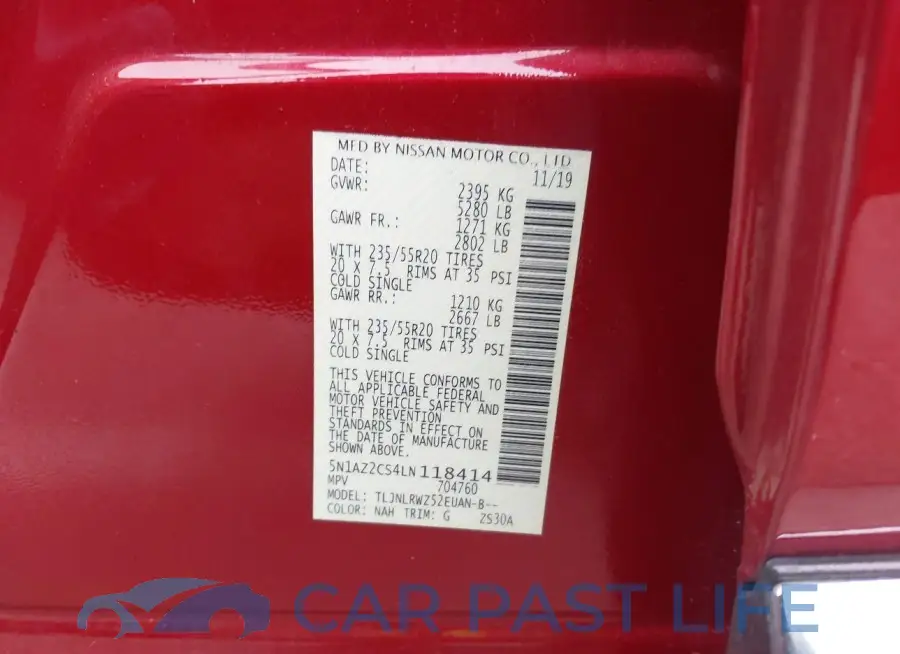 5N1AZ2CS4LN118414# 9