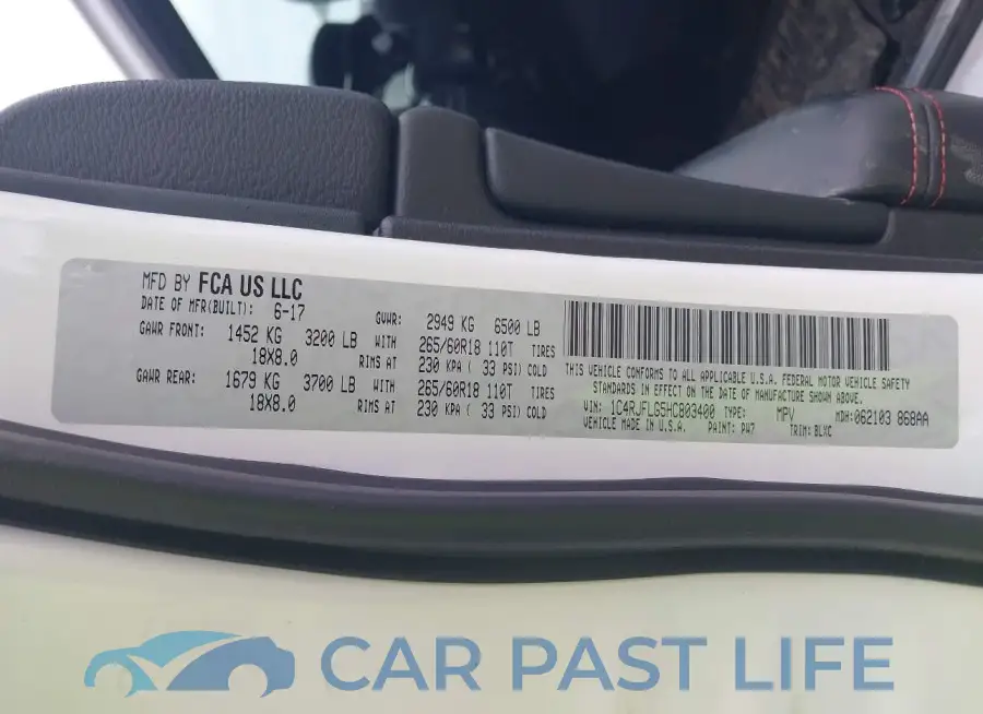1C4RJFLG5HC803400# 9
