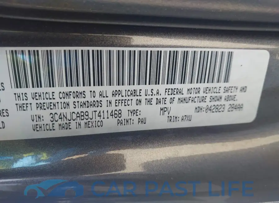 3C4NJCAB9JT411468# 9