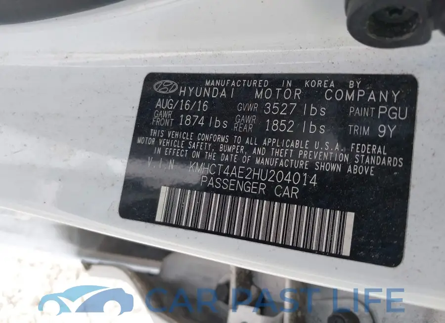 KMHCT4AE2HU204014# 9