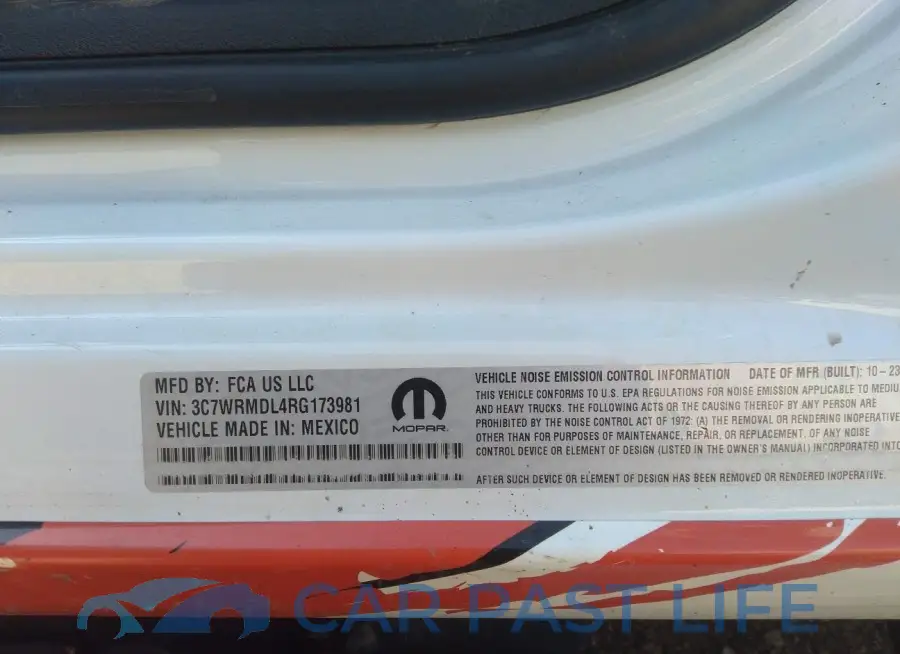 3C7WRMDL4RG173981# 8