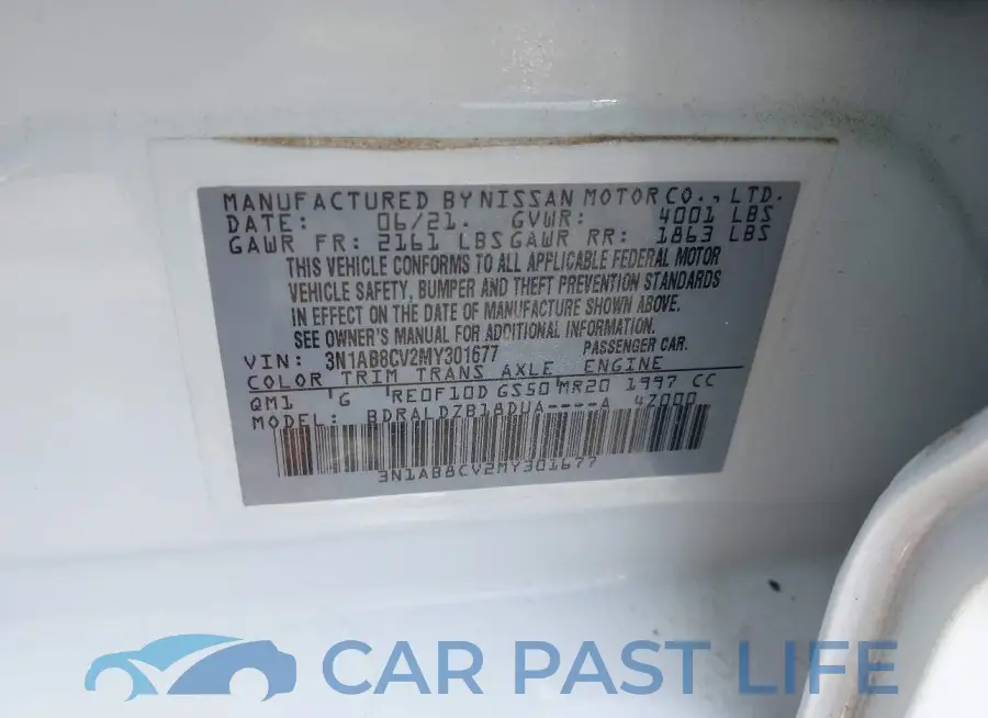 3N1AB8CV2MY301677# 9