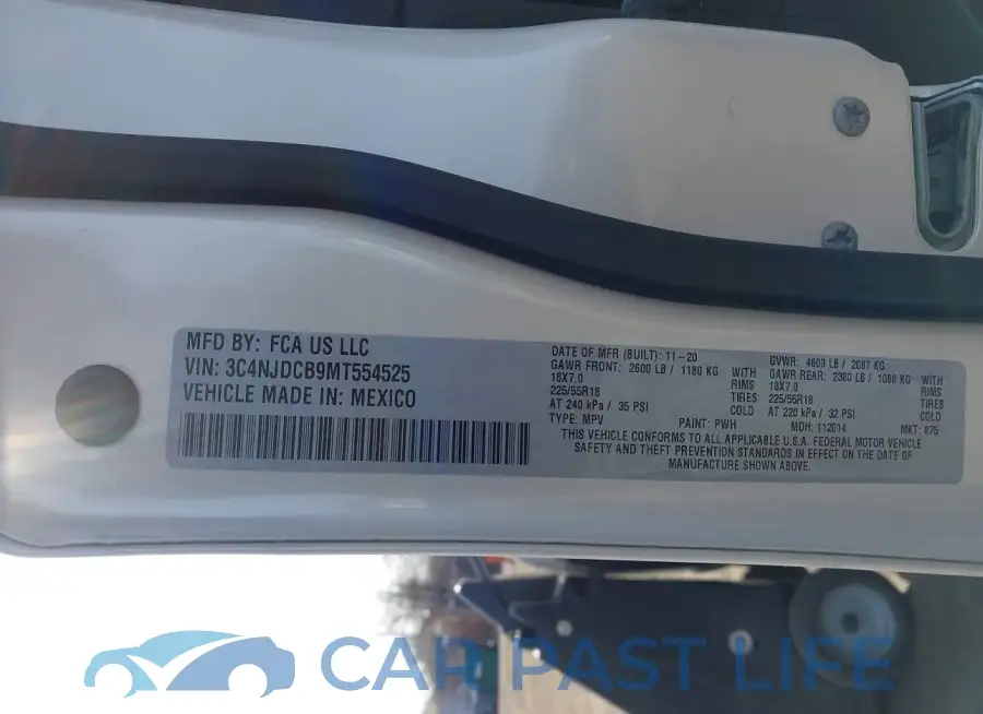 3C4NJDCB9MT554525# 9