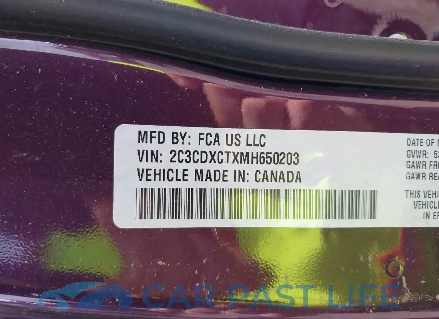 2C3CDXCTXMH650203# 9