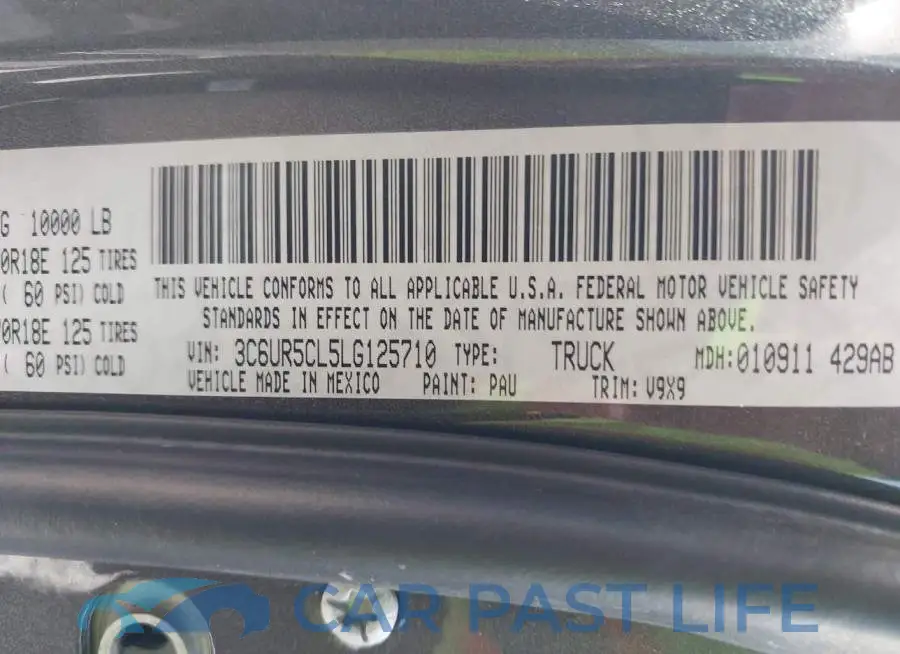 3C6UR5CL5LG125710# 9