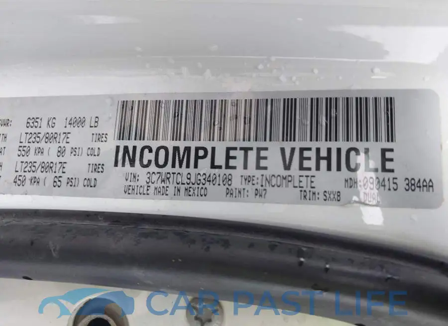 3C7WRTCL9JG340108# 8