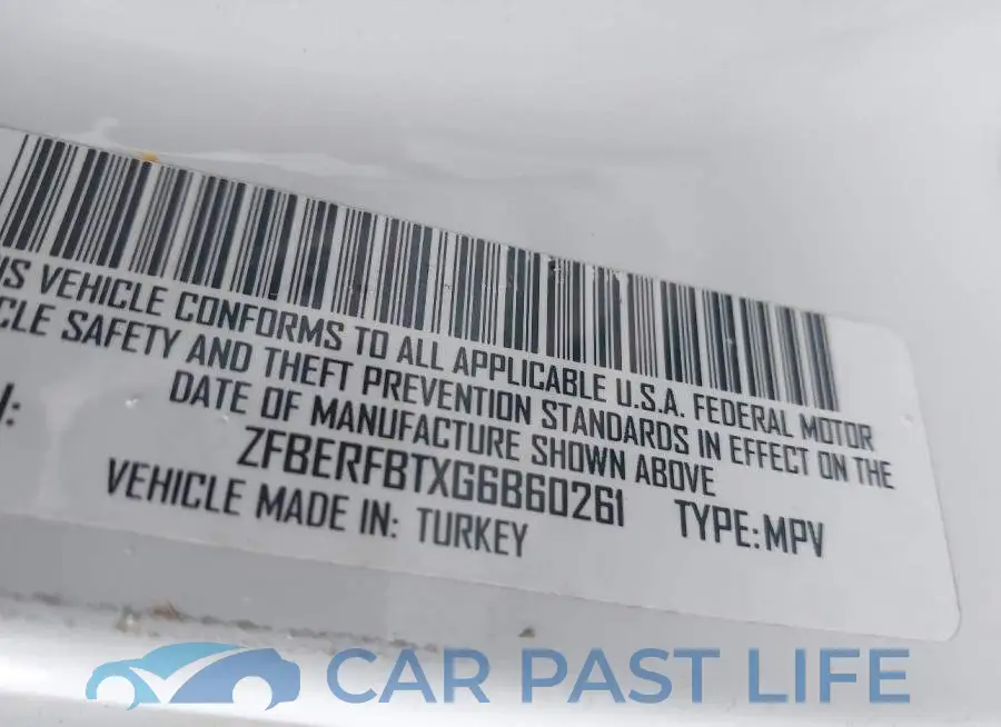 ZFBERFBTXG6B60261# 9