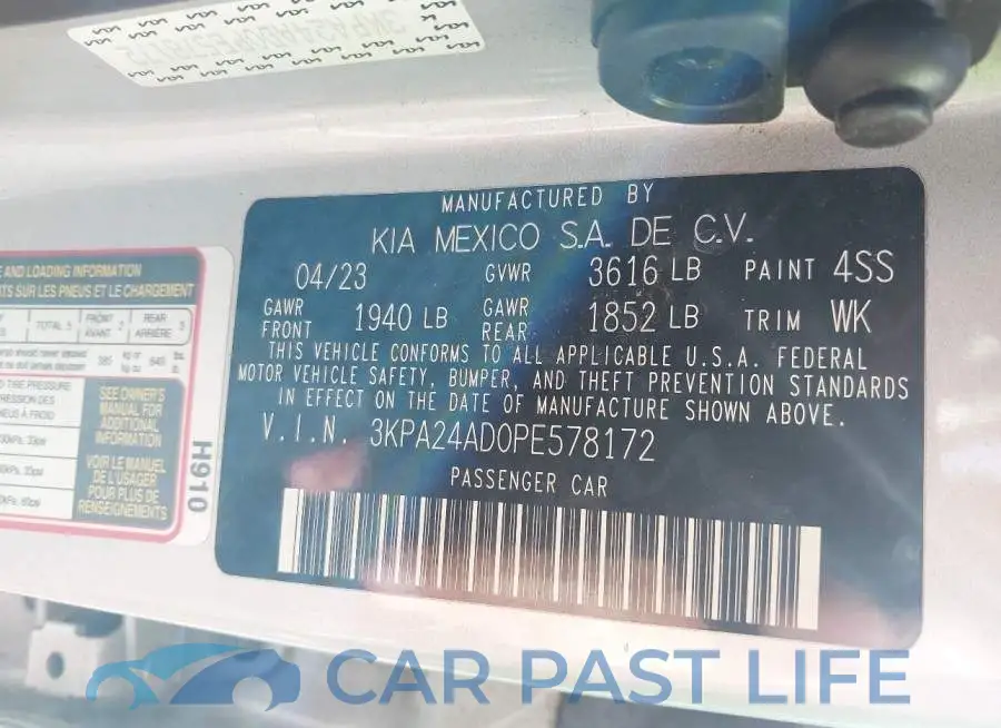 3KPA24AD0PE578172# 9