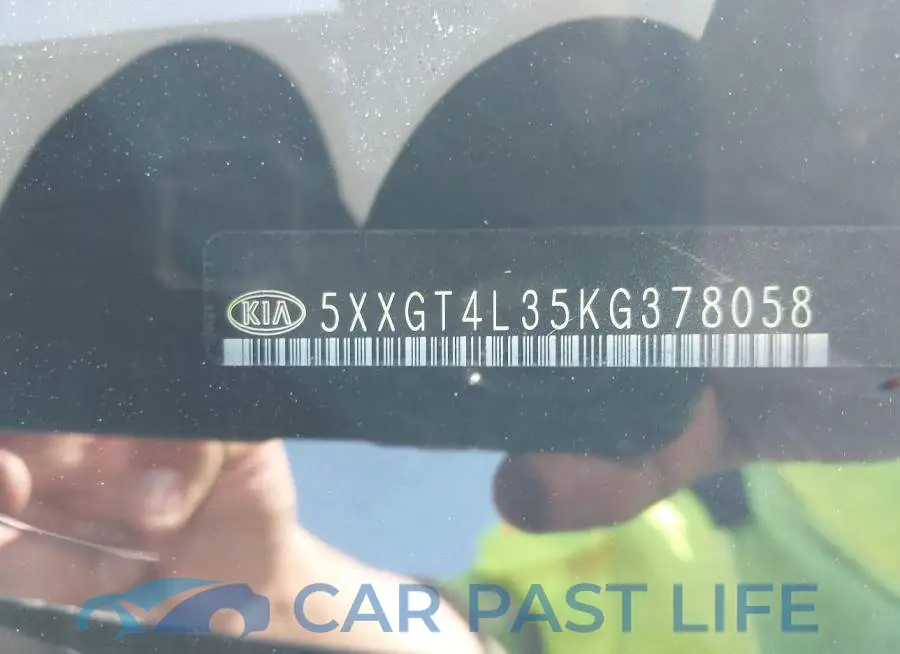 5XXGT4L35KG378058# 9