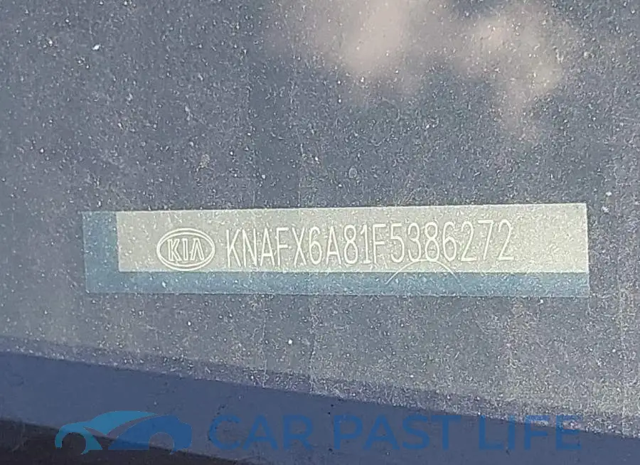 KNAFX6A81F5386272# 9