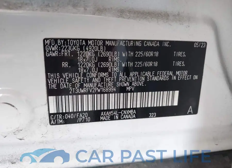 2T3UWRFV2PW168994# 9