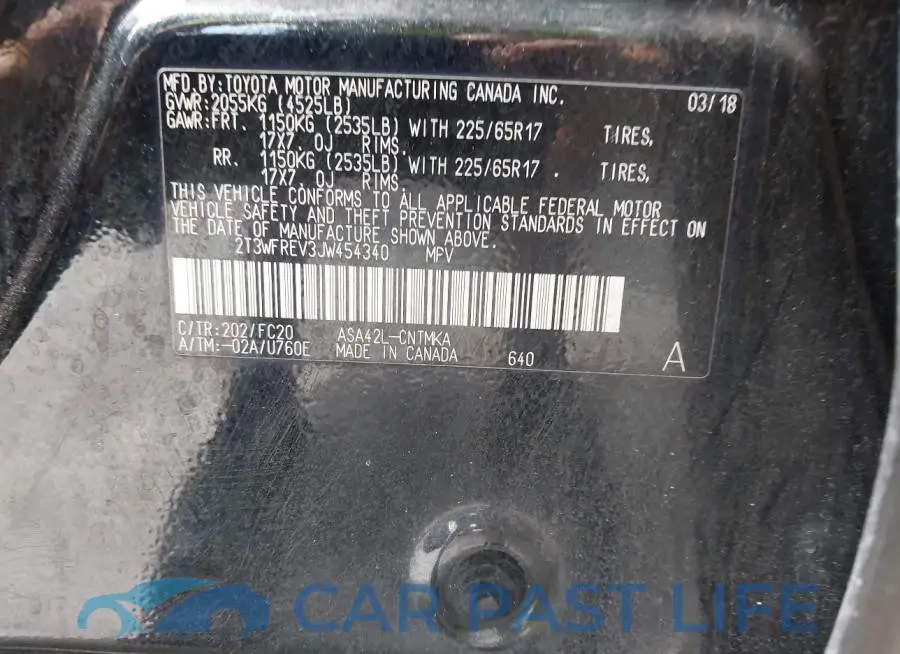 2T3WFREV3JW454340# 9