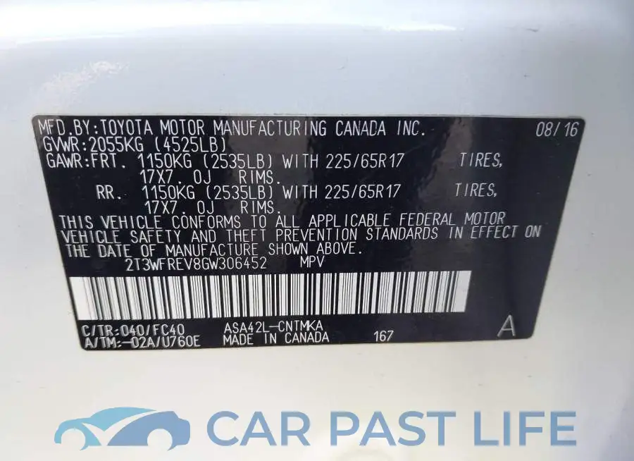 2T3WFREV8GW306452# 9