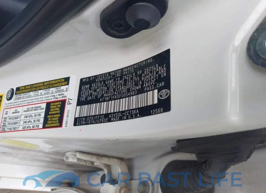 4T1BF1FK5FU054963# 9