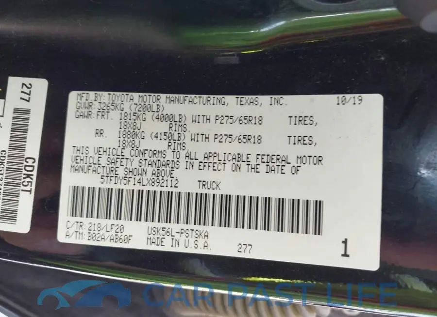 5TFDY5F14LX892112# 9