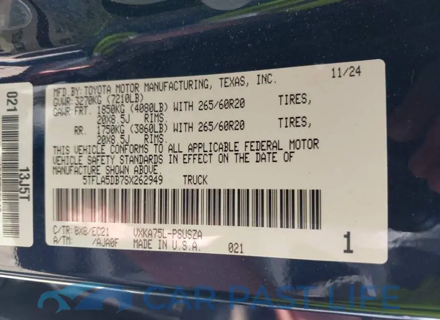 5TFLA5DB7SX262949# 9
