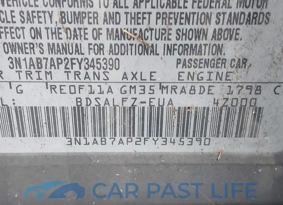 3N1AB7AP2FY345390# 9