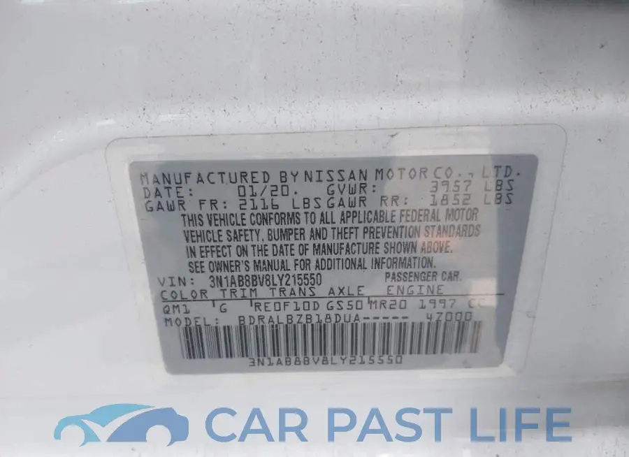3N1AB8BV8LY215550# 9