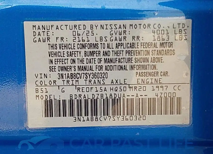 3N1AB8CV7SY360320# 9