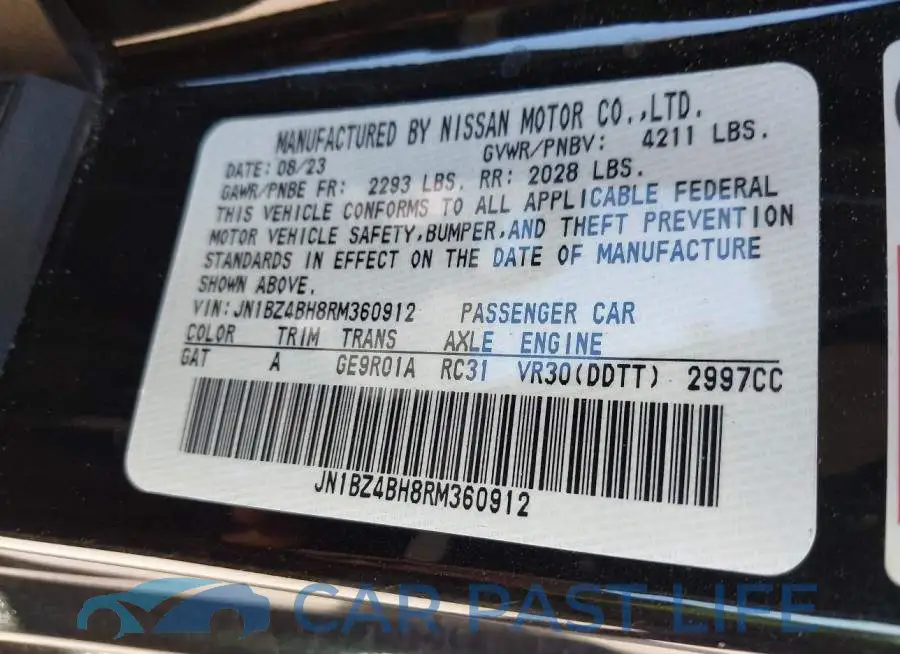 JN1BZ4BH8RM360912# 9