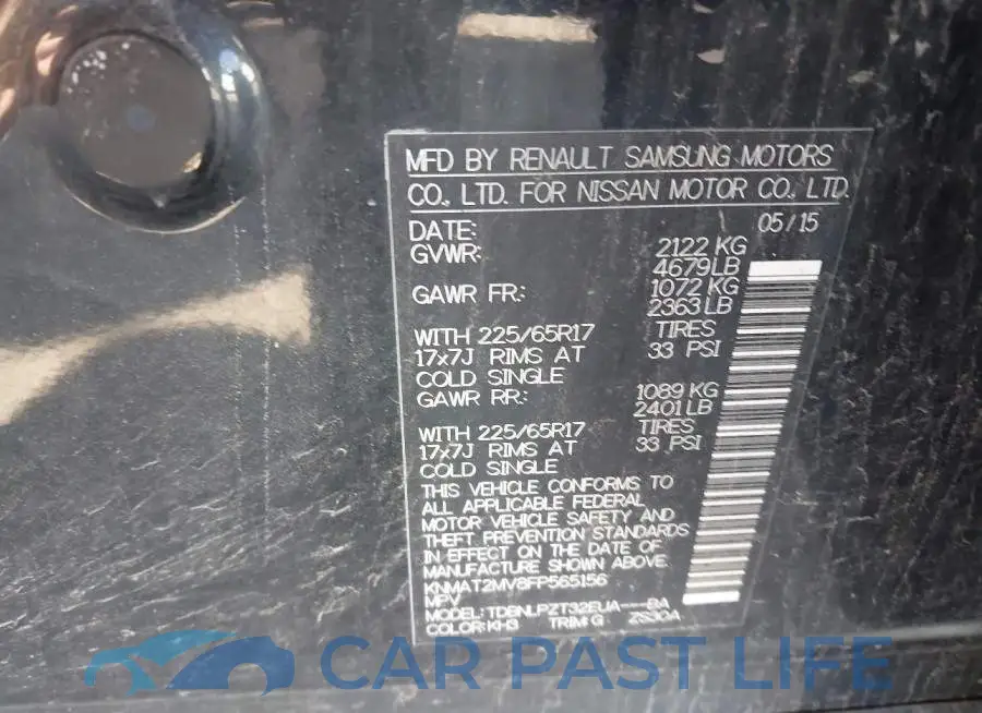 KNMAT2MV8FP565156# 9