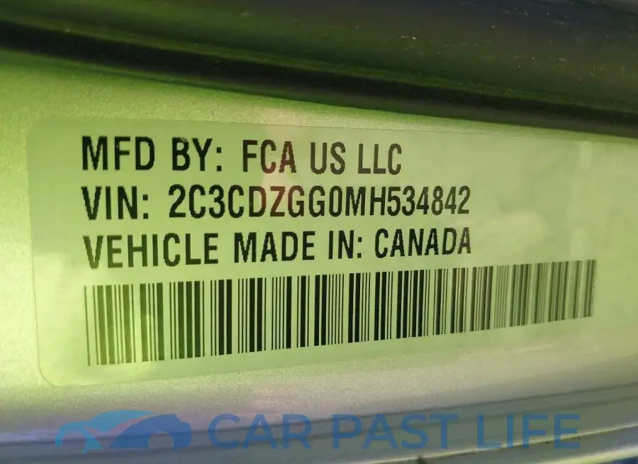 2C3CDZGG0MH534842# 9