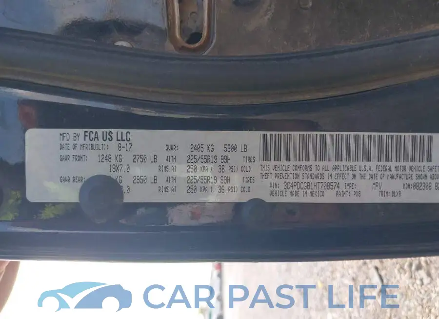 3C4PDCGB1HT708574# 9