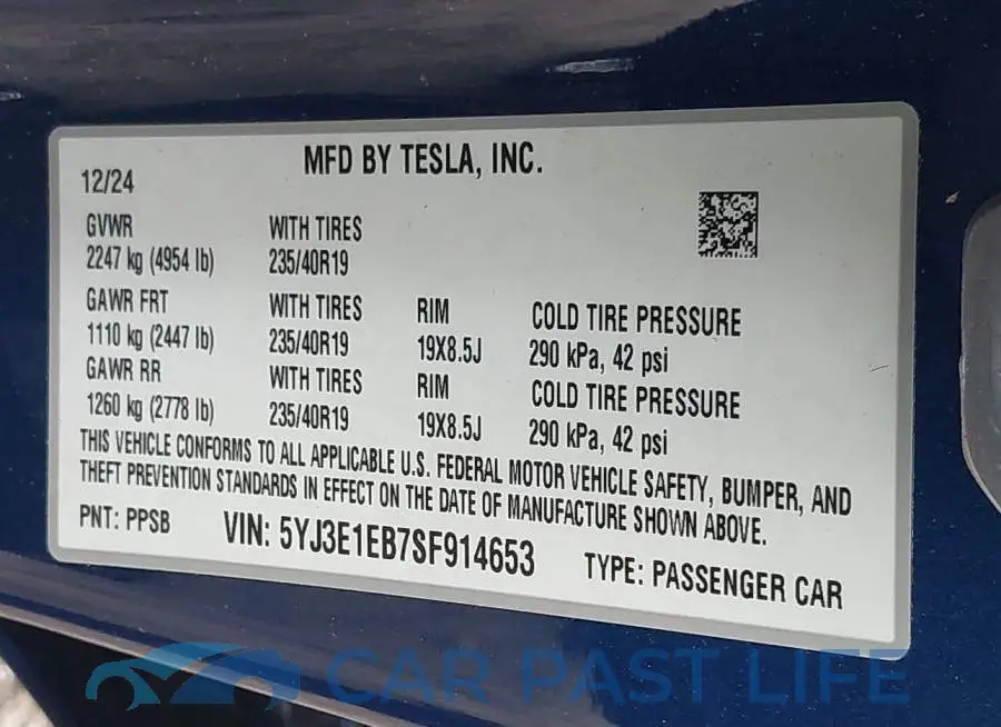5YJ3E1EB7SF914653# 9