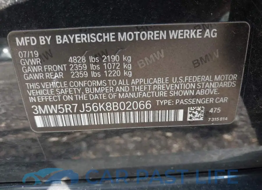 3MW5R7J56K8B02066# 9