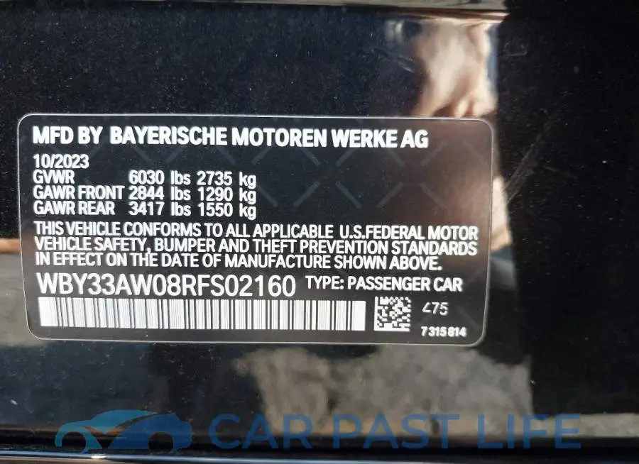 WBY33AW08RFS02160# 9