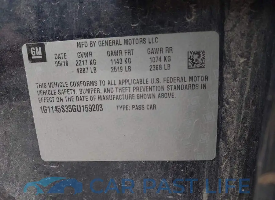 1G1145S35GU159203# 9