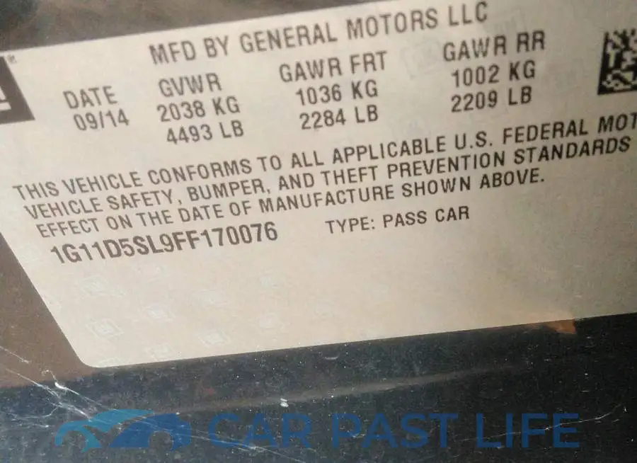 1G11D5SL9FF170076# 9