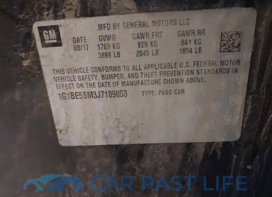 1G1BE5SM3J7109853# 9