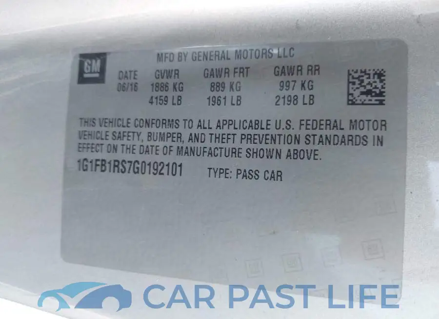 1G1FB1RS7G0192101# 9
